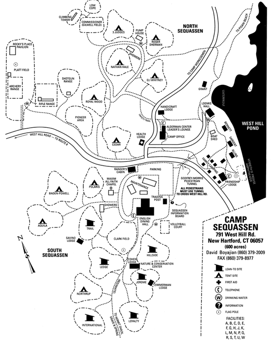 Camp Sequassen Map